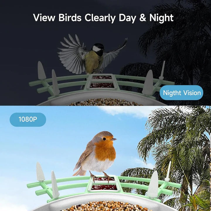 [Hometech] Smart Bird Feeder Camera with App Control and Night Vision