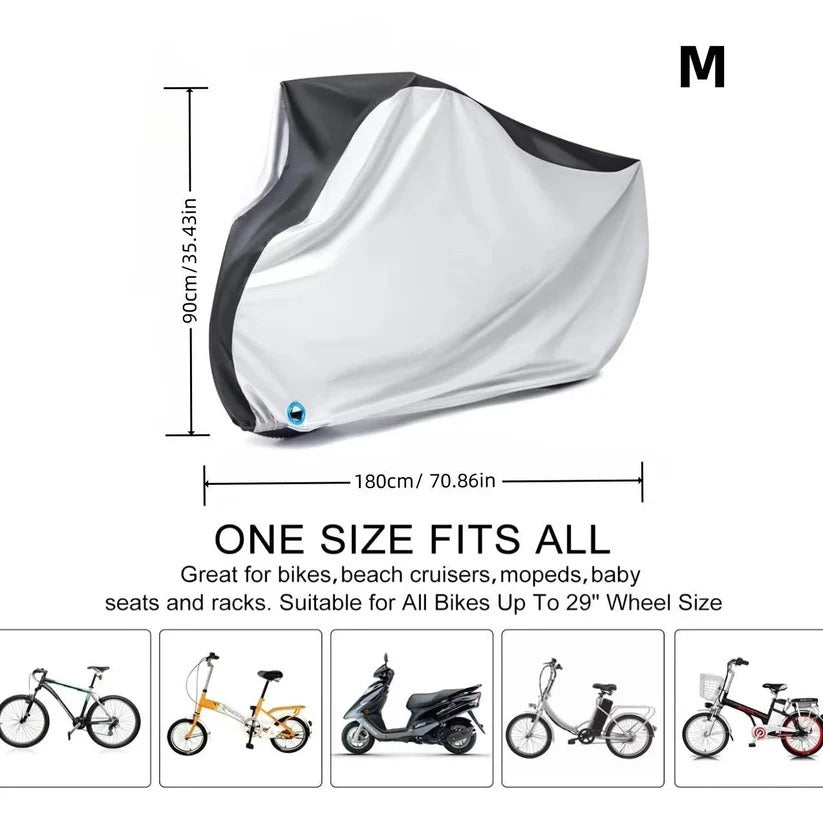 [Hometech] Waterproof Electric Bike Cover with PU Coating and Lock Opening for Outdoor Use