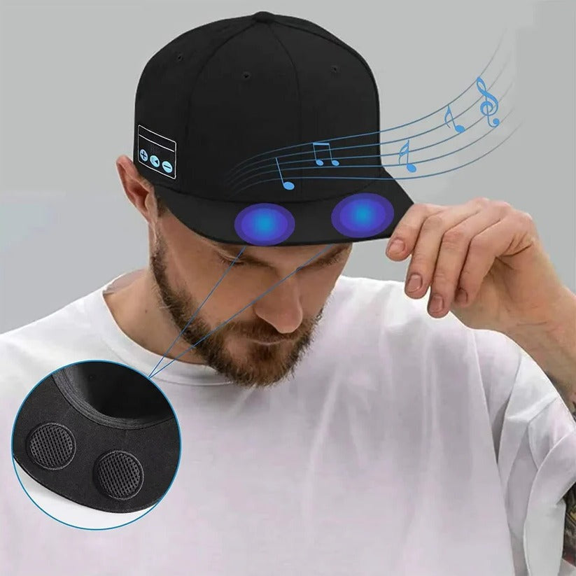 [Hometech] Bluetooth Speaker Baseball Cap with Open Ear Audio and Mic
