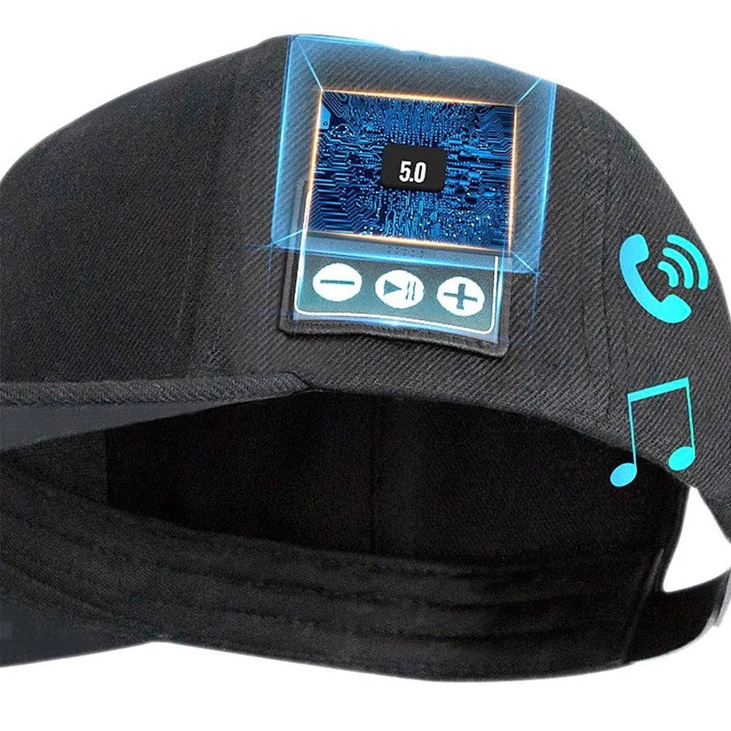 [Hometech] Bluetooth Speaker Baseball Cap with Open Ear Audio and Mic