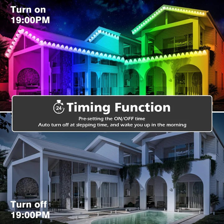 [Hometech] Outdoor Soffit LED Lighting Kit App Controlled Design