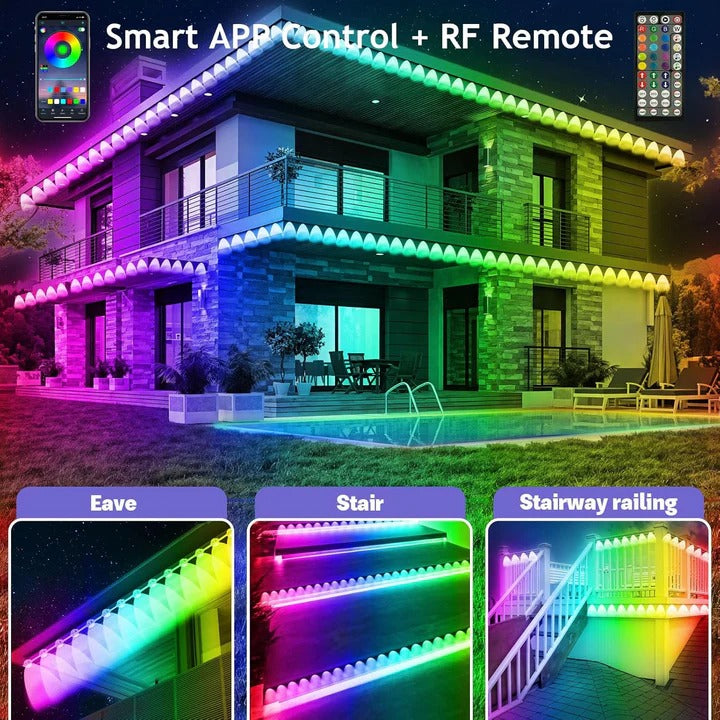 [Hometech] Outdoor Soffit LED Lighting Kit App Controlled Design