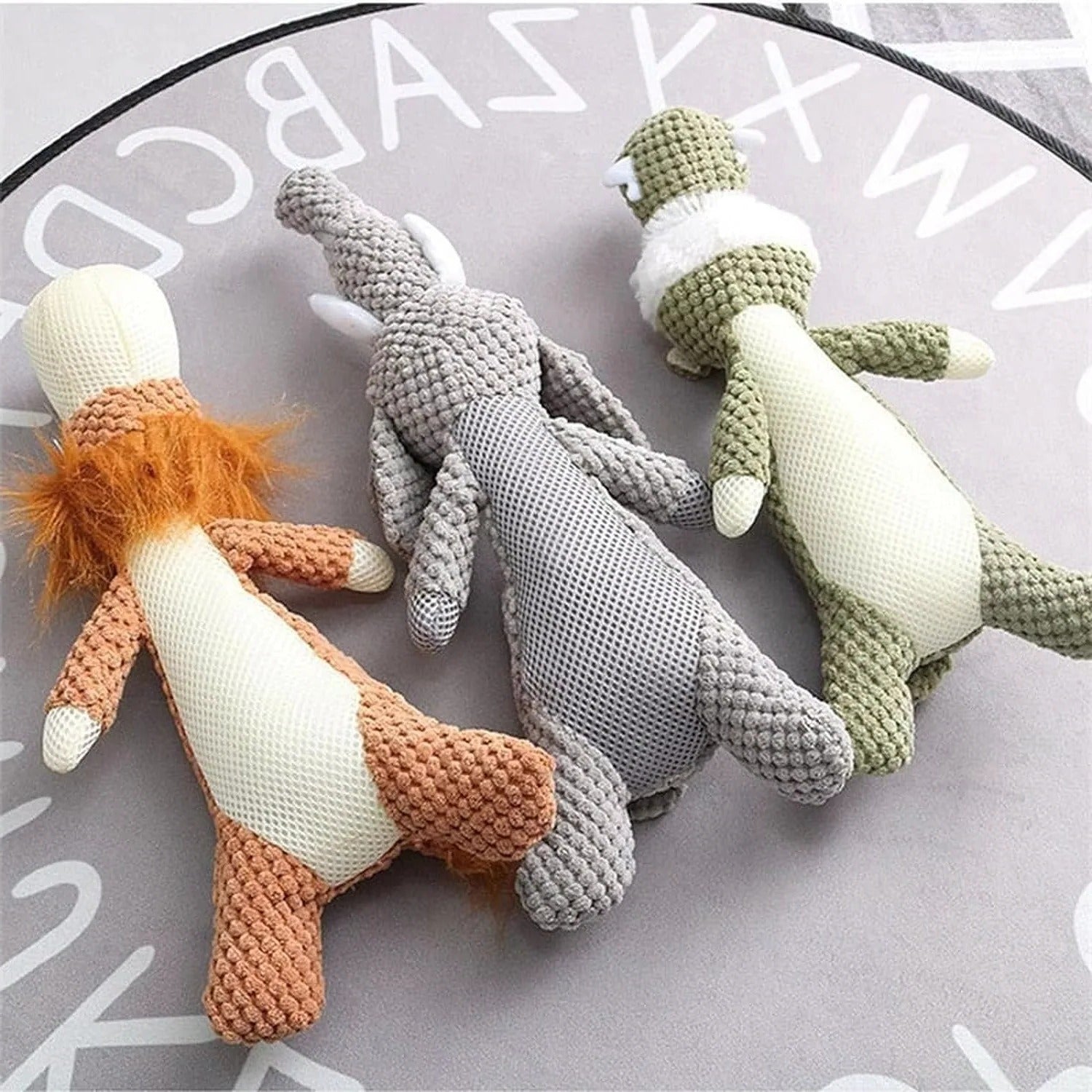 [Hometech] Plush Dog Toy with Built In Squeaker for Indoor Play and Fetch