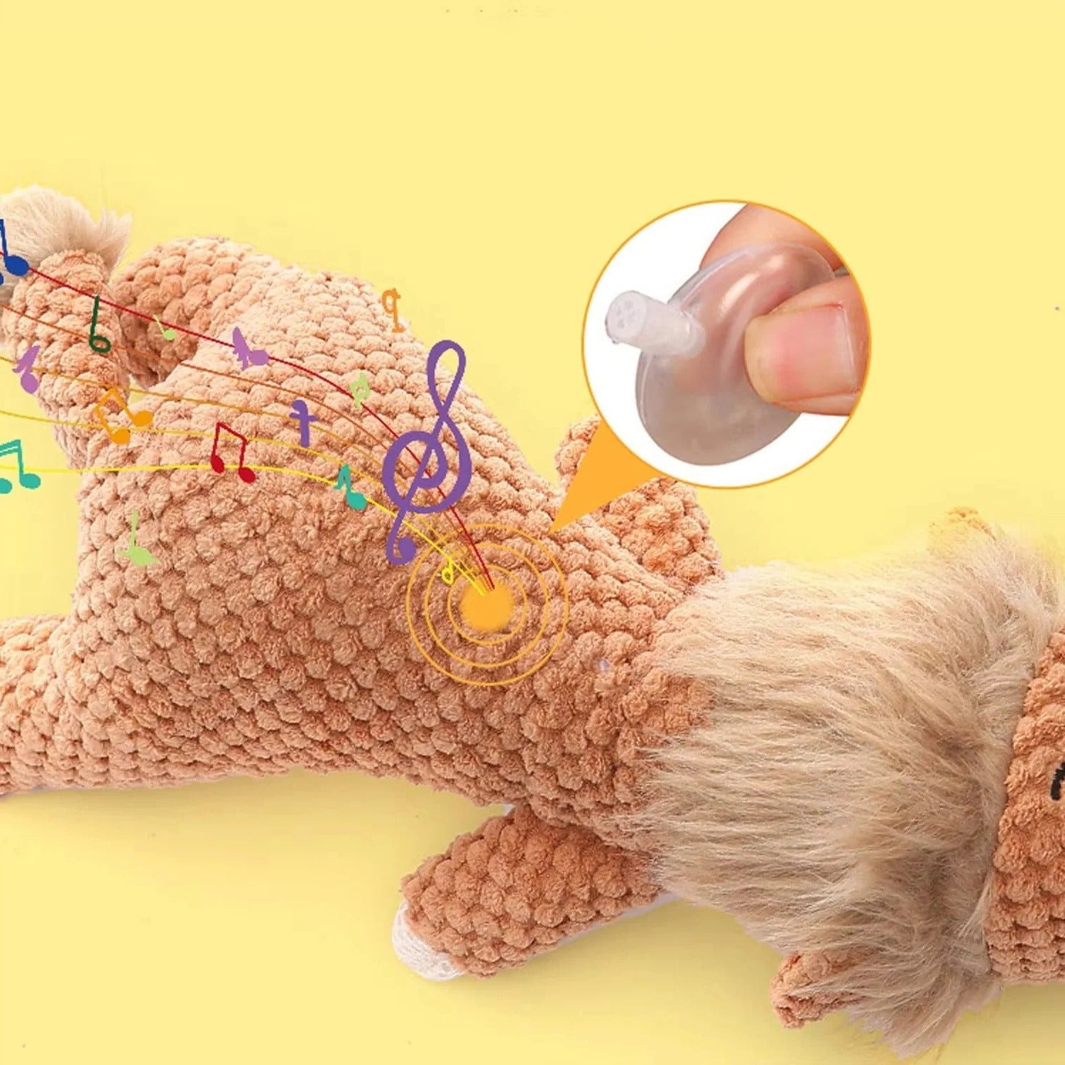 [Hometech] Plush Dog Toy with Built In Squeaker for Indoor Play and Fetch