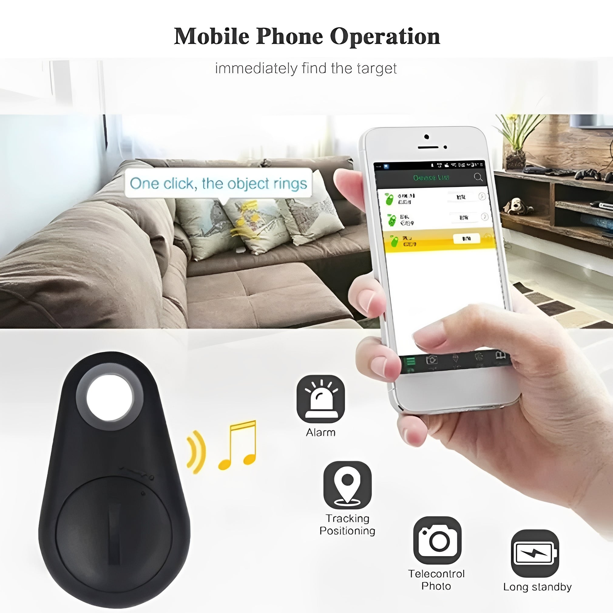 [Hometech] Portable Bluetooth 5.0 Locator for Personal Items and Pets