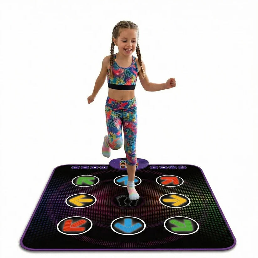 [Hometech] Bluetooth Dance Mat with Light Up Electronic Music Game Pad for Kids