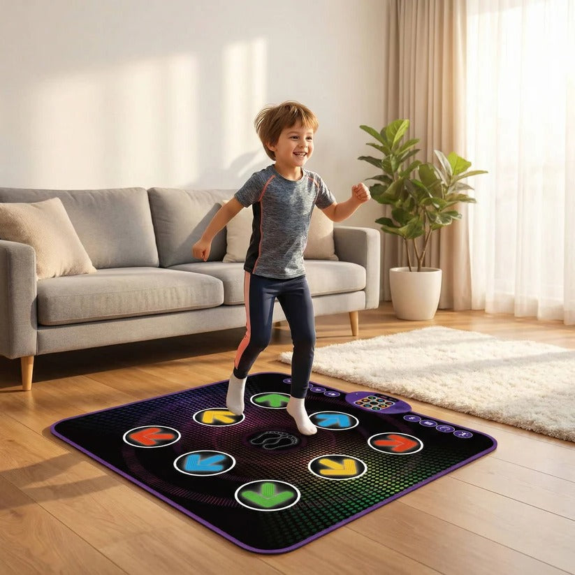 [Hometech] Bluetooth Dance Mat with Light Up Electronic Music Game Pad for Kids