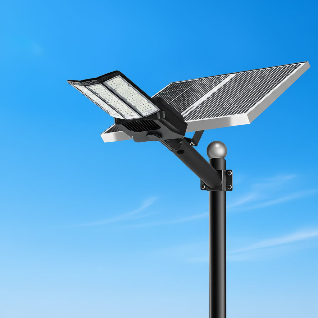 [Hometech] Solar Powered LED Flood Light with Motion Sensor and Dual Panel