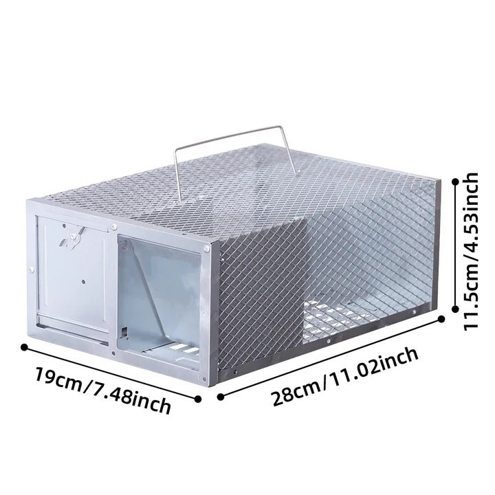 [Hometech] Reusable Metal Rodent Catch Cage with Single Entry Door
