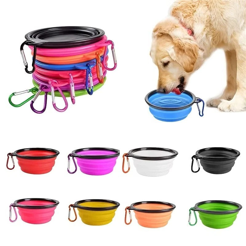 [Hometech] Portable Collapsible Silicone Pet Bowl for Dogs and Cats