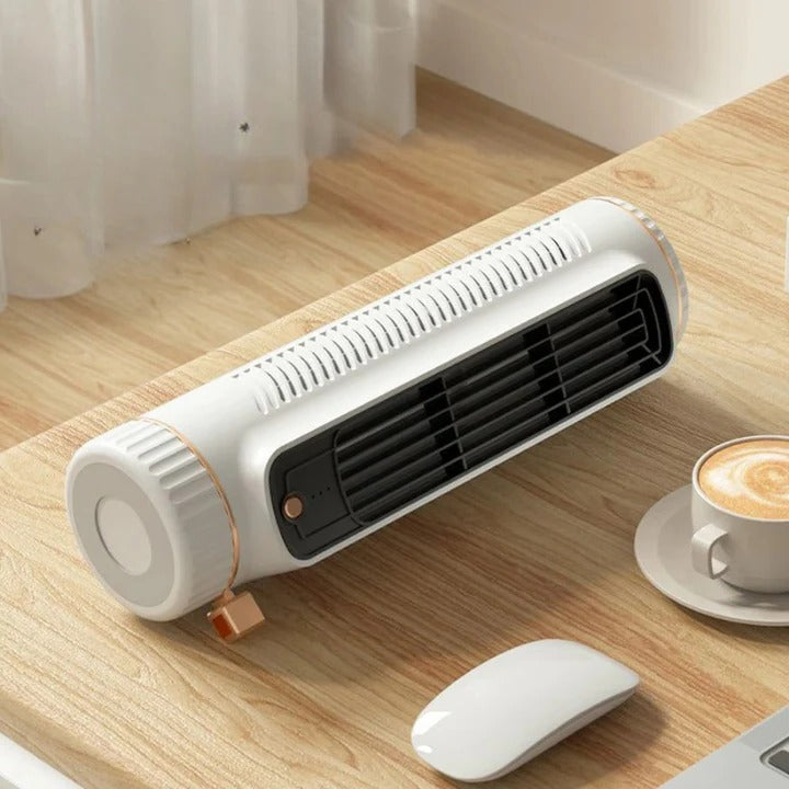 [Hometech] Modern Portable Bladeless Tower Fan for Home Office Cooling