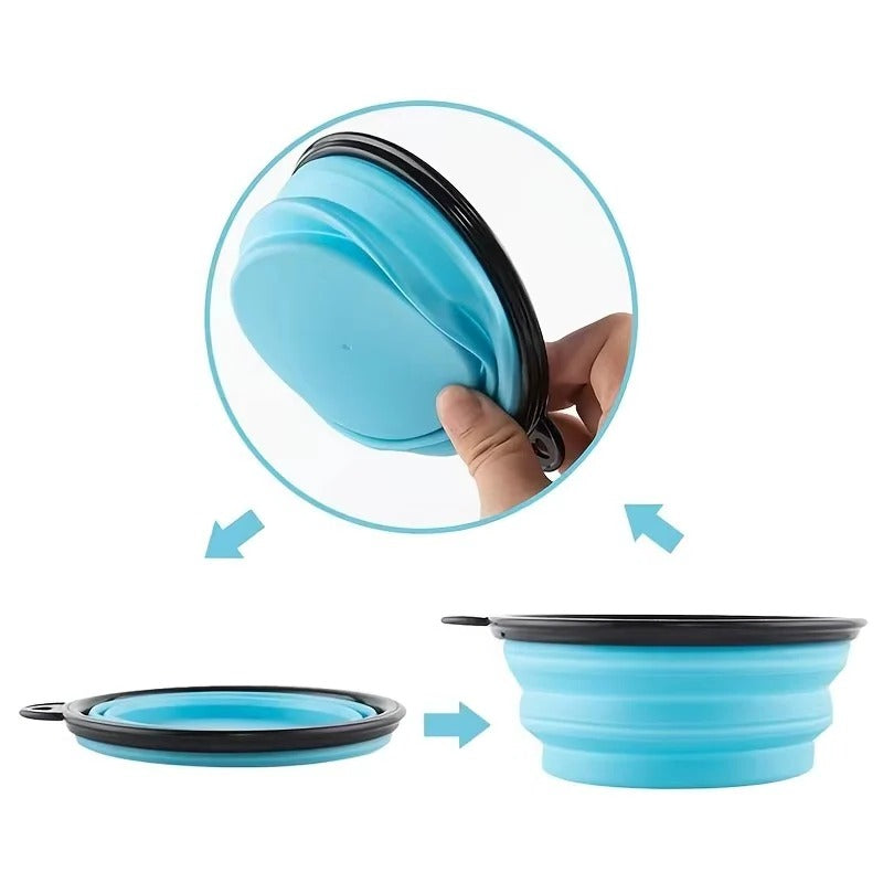 [Hometech] Portable Collapsible Silicone Pet Bowl for Dogs and Cats