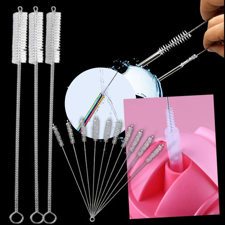 [Hometech] Reusable Straw Cleaning Brush Set for Cleaning, 10 Pieces