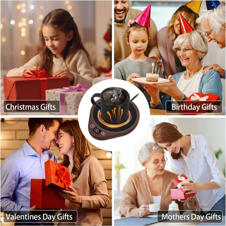 [Hometech] Desktop Coffee Mug Warmer Set and Ceramic Mug