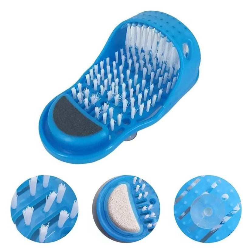 [Hometech] Foot Scrubber for Shower with Contoured Bristles and Grip Base