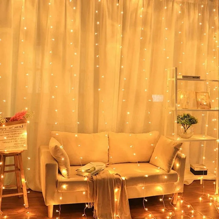 [Hometech] USB Powered LED Curtain String Lights for Indoor or Outdoor Use