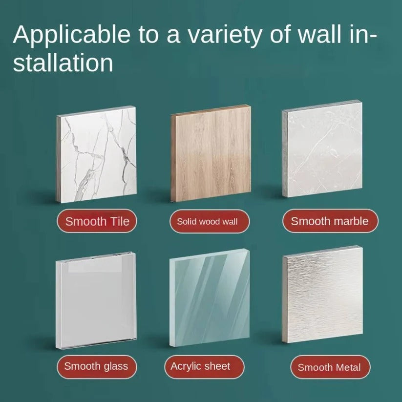 [Hometech] No Drill Adhesive Shower Head Holder, Adjustable 360 Degree Wall Mount Bracket