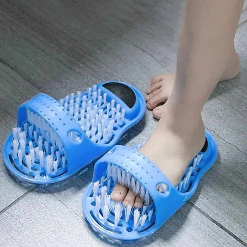 [Hometech] Foot Scrubber for Shower with Contoured Bristles and Grip Base