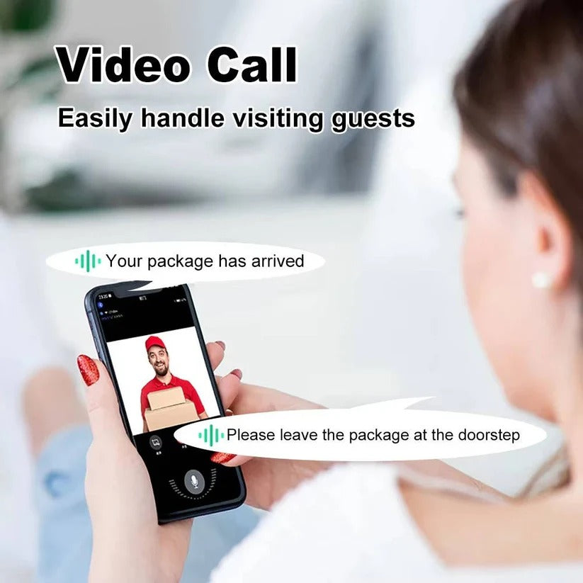 [Hometech] 1080P HD Wi-Fi Video Doorbell with Two Way Audio and Cloud Storage