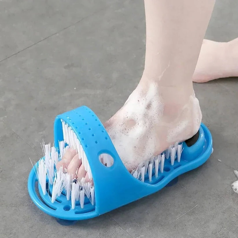 [Hometech] Foot Scrubber for Shower with Contoured Bristles and Grip Base