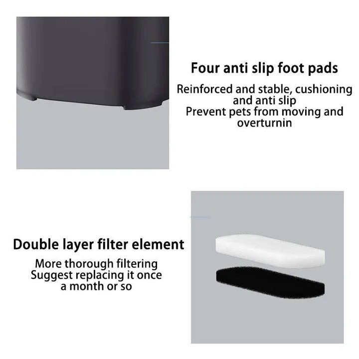 [Hometech] Automatic Cat Water Fountain with Filtration System