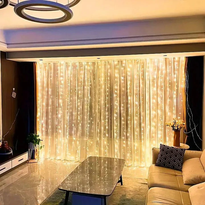 [Hometech] USB Powered LED Curtain String Lights for Indoor or Outdoor Use