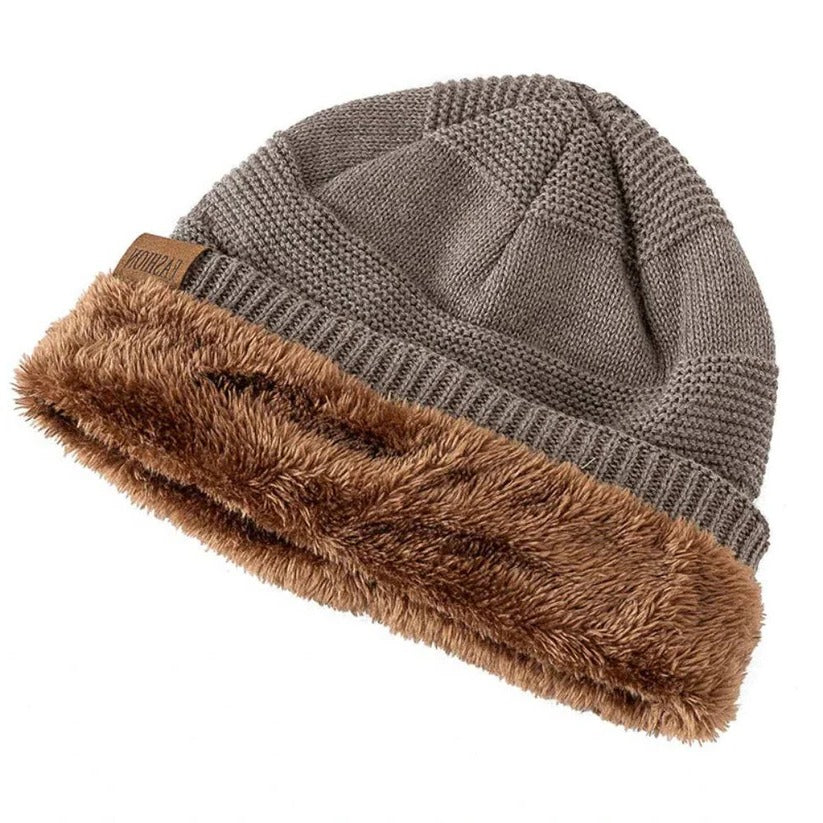 [Hometech] Acrylic Knit Slouch Beanie for Men, Warm Winter Cold Weather Hat