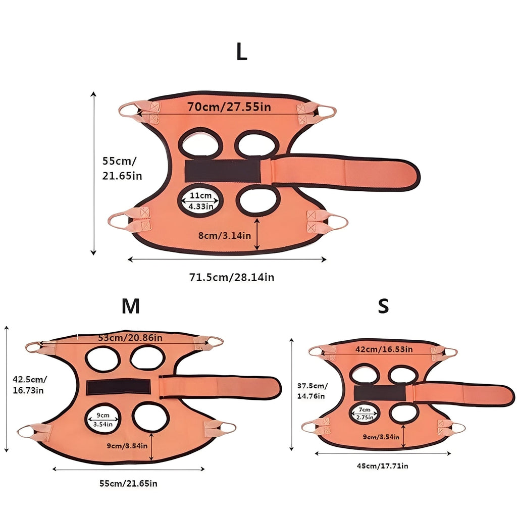 [Hometech] Fabric Grooming Hammock for Pets with Adjustable Straps