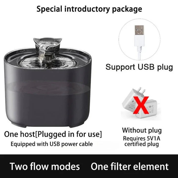 [Hometech] Automatic Cat Water Fountain with Filtration System