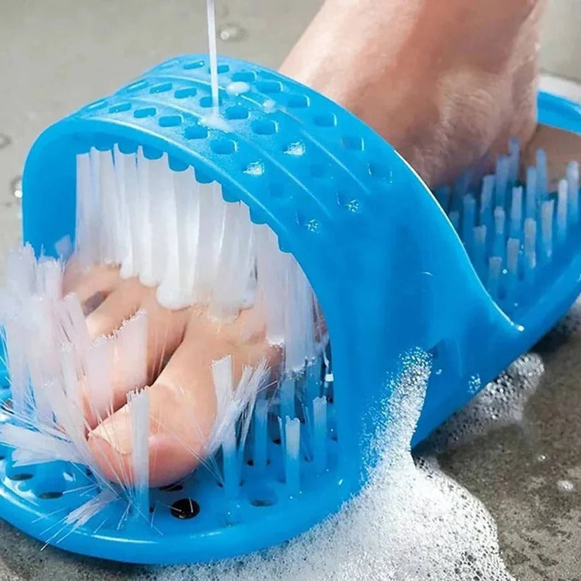 [Hometech] Foot Scrubber for Shower with Contoured Bristles and Grip Base