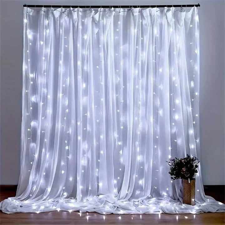 [Hometech] USB Powered LED Curtain String Lights for Indoor or Outdoor Use