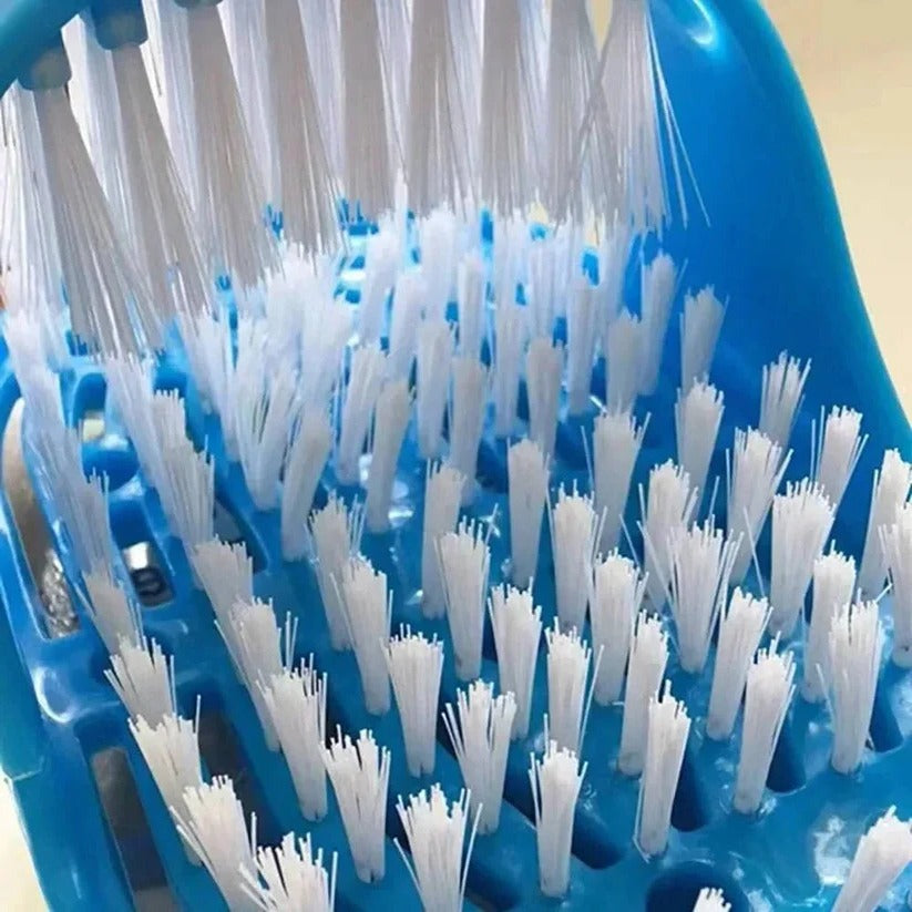 [Hometech] Foot Scrubber for Shower with Contoured Bristles and Grip Base