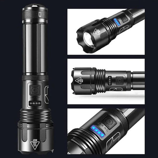 [Hometech] Outdoor Water-Resistant LED Flashlight with Bright Illumination