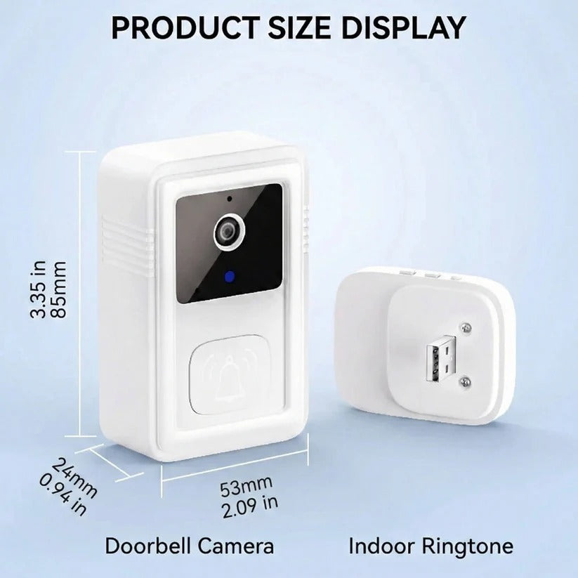 [Hometech] 1080P HD Wi-Fi Video Doorbell with Two Way Audio and Cloud Storage