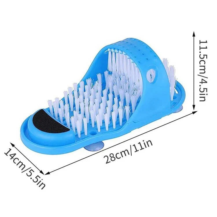 [Hometech] Foot Scrubber for Shower with Contoured Bristles and Grip Base