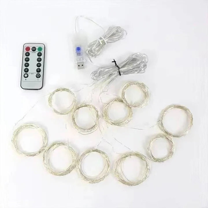 [Hometech] USB Powered LED Curtain String Lights for Indoor or Outdoor Use