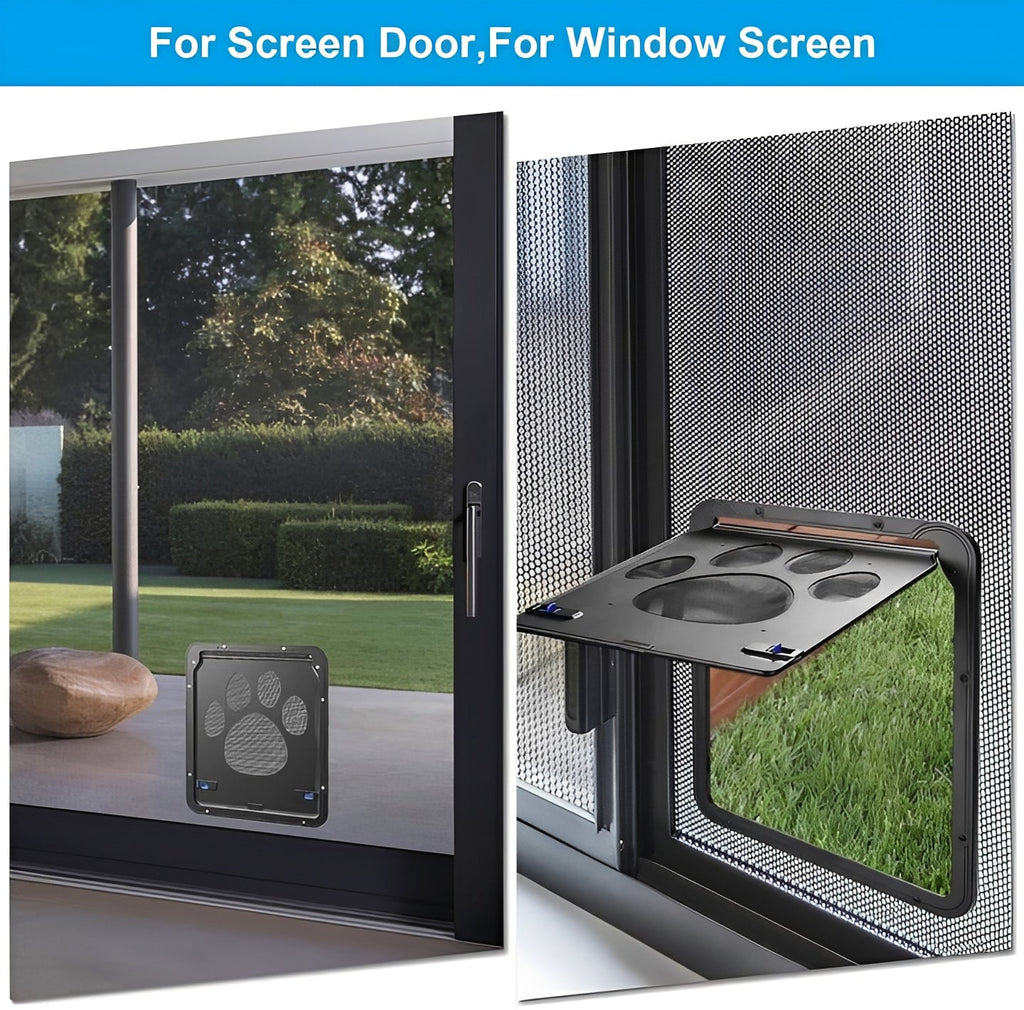 [Hometech] Pet Screen Door Insert with Mesh Flap for Dogs and Cats