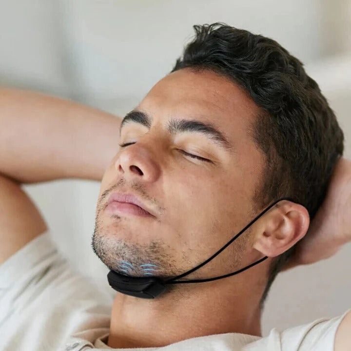 [Hometech] Rechargeable Snore Reduction Chin Strap with Adjustable Gentle Pulse Technology