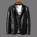 [Hometech] Classic Genuine Leather Jacket