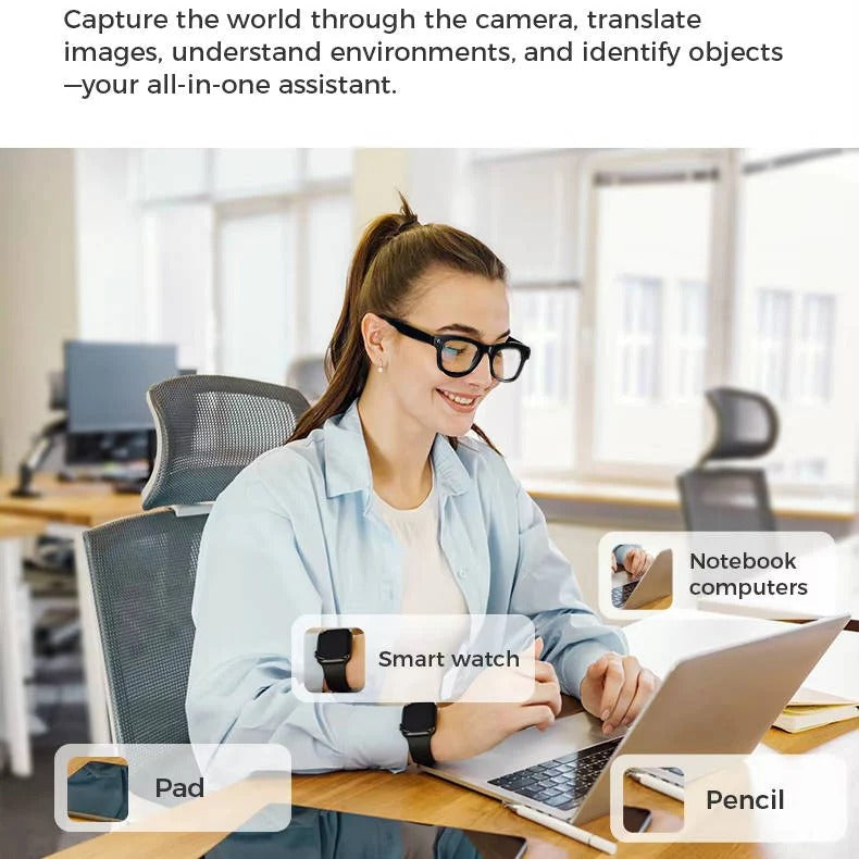 [Hometech] Smart Glasses with Built In Video Camera and Bluetooth Audio