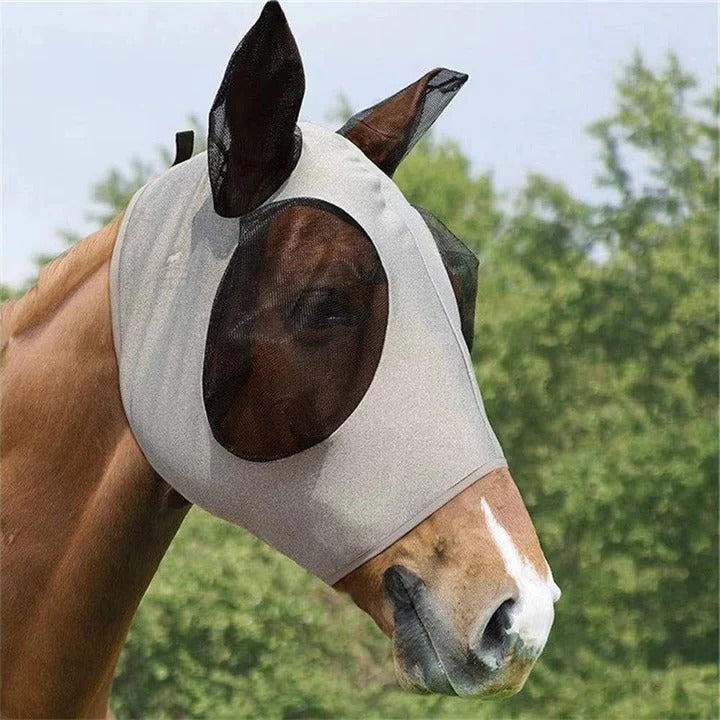 [Hometech] Protective Fly Mask for Horses with Mesh Design
