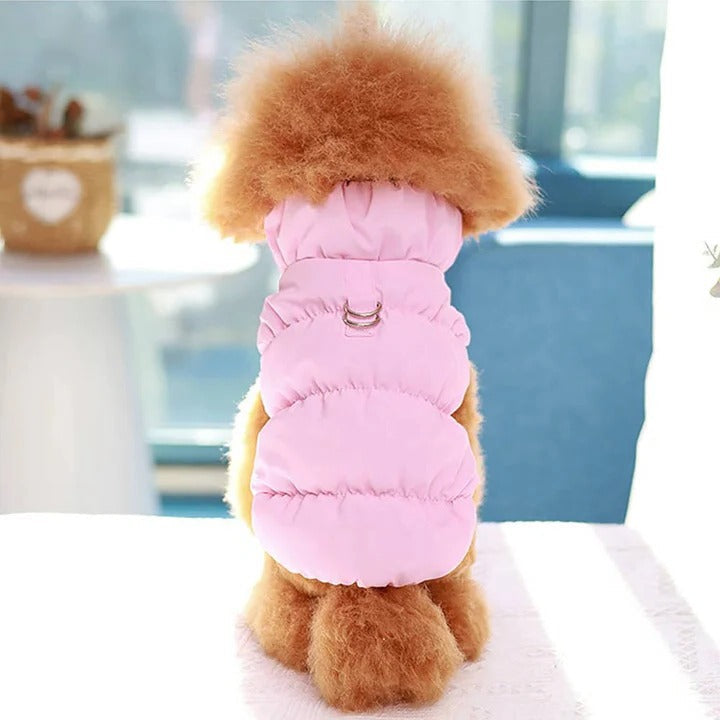 [Hometech] Winter Jacket with Integrated Leash Ring for Dog and Cat