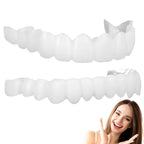 [Hometech] Snap On Cosmetic Tooth Covers for Adults, 2 Piece Set