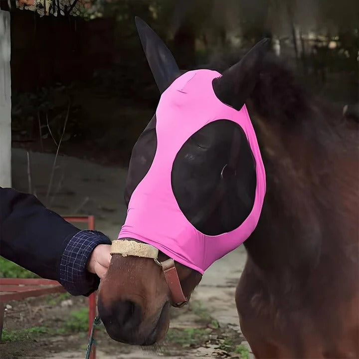 [Hometech] Protective Fly Mask for Horses with Mesh Design
