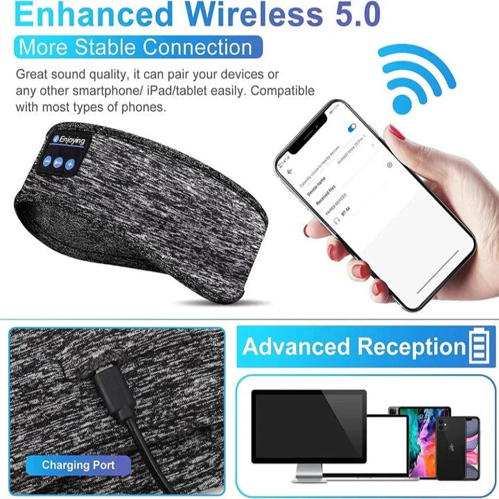 [Hometech] Wireless Sleep Headband and Sports Headphones for Workouts