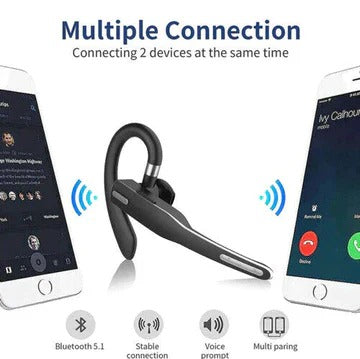 [Hometech] Bluetooth 5.1 Trucker Headset with Dual Mic Noise Cancelling