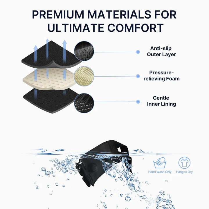 [Hometech] Knee Support Brace with Adjustable Buckle Straps and Dual Pads