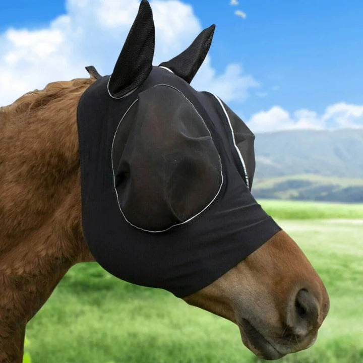 [Hometech] Protective Fly Mask for Horses with Mesh Design
