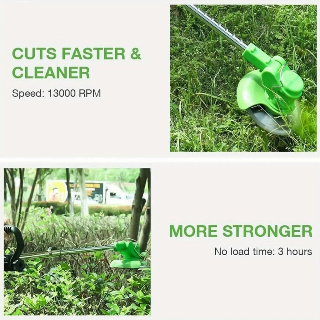 [Hometech] Adjustable Cordless Grass Trimmer with Dual 24V Batteries