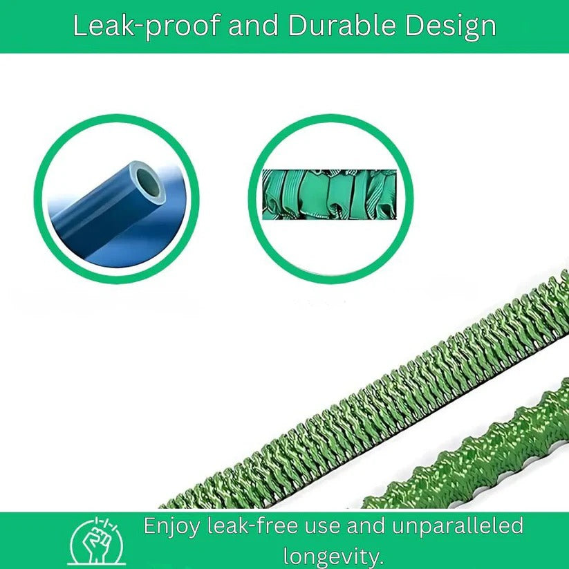 [Hometech] Flexible Expandable Garden Hose with 10 Nozzle Settings and Leak-Proof Fittings